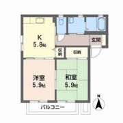 アモール八島田Bの間取り画像