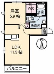 グランディールIIIの間取り画像