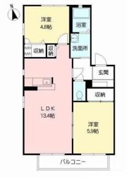 クレストタウン A棟の間取り画像