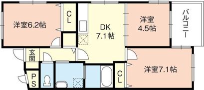 フォーチュネイト吹屋の間取り画像