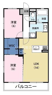 リザイアKの間取り画像
