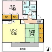 ハイカムール津福の間取り画像