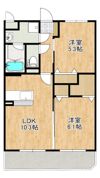 クレスト見次の間取り画像
