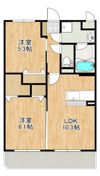 クレスト見次の間取り画像