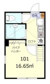 ヒューゲルハイム岸谷の間取り画像