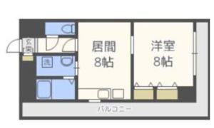 パシフィック神戸桜筋北館の間取り画像