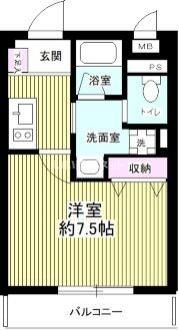b’CASA川崎大師の間取り画像