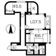 エクレール湘南辻御堂の間取り画像
