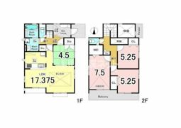 秦野市北矢名戸建の間取り画像