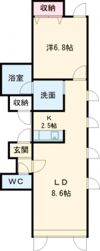 ボックス南Bの間取り画像