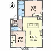 マルベリーハイツ Aの間取り画像
