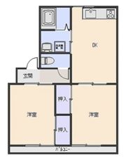 コンフルーレみやこの間取り画像