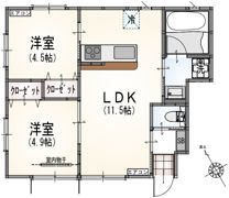 サンライズ登戸Ⅲの間取り画像