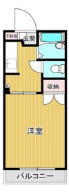 シャルマン越谷Bの間取り画像