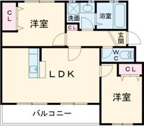 リルームス明野西の間取り画像