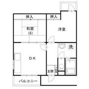 コーポあらいの間取り画像
