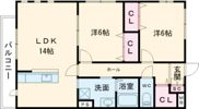 メゾン梅ノ木の間取り画像