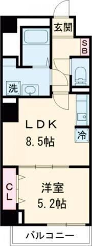 ル・ポール明石本町の間取り画像