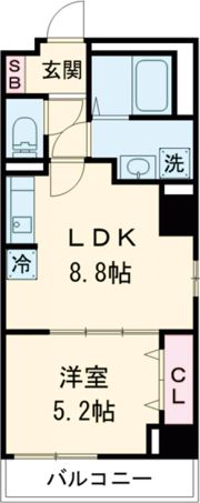 ル・ポール明石本町の間取り画像