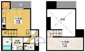 Maisonetic舟入本町の間取り画像