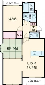 リバーサイド春日手の間取り画像