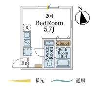 メゾン ヴェール 生田の間取り画像