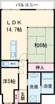 ウイング御船Ⅱの間取り画像