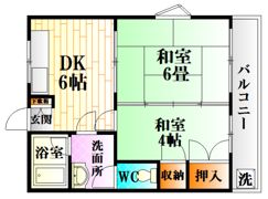 ボヌール中尾の間取り画像