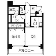 Grand E'terna北大前Ⅲの間取り画像