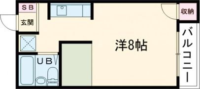ジュネス新在家（F)の間取り画像