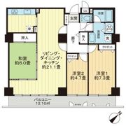 スカイシティ南砂の間取り画像