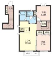 和 Aの間取り画像