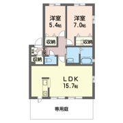 ソレイユ Bの間取り画像