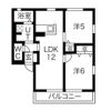 リベラルB棟の間取り画像