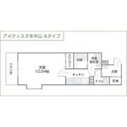 アメティスタ本中山の間取り画像