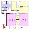 フラワービレッジ茉琴の間取り画像