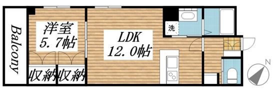 プレステージヤツの間取り画像