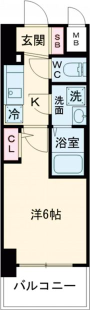 エスリード神戸大倉山ヒルズの間取り画像