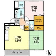 セジュール安井 A棟の間取り画像