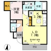 ウィット英賀保の間取り画像