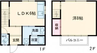 メゾネット宇品御幸A・B・C・Dの間取り画像