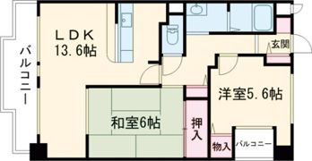 ライフコート富雄の間取り画像