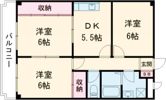 フレッド滝野の間取り画像