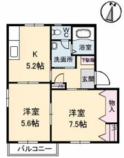 第7ダイカクハイツの間取り画像