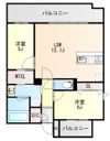 ミスモ薬院ネクストの間取り画像