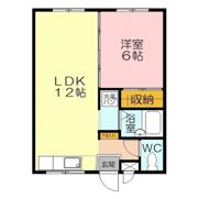 レックハウス ナガトウC棟の間取り画像