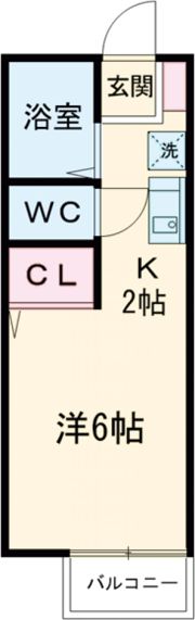 プレジール朝日の間取り画像