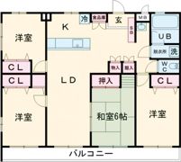 メイプルコートの間取り画像