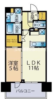 エクセレントシティ千葉県庁前の間取り画像