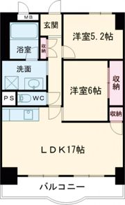 ダイヤモンドハイツⅡの間取り画像